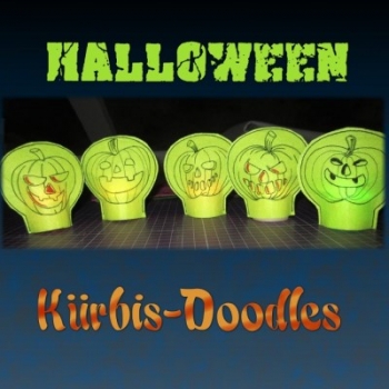 Halloween-Kürbis Doodle