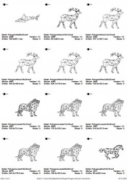 Marlijas Tiere im Polygon-Style