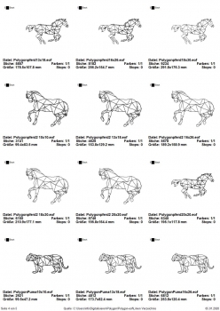 Marlijas Tiere im Polygon-Style