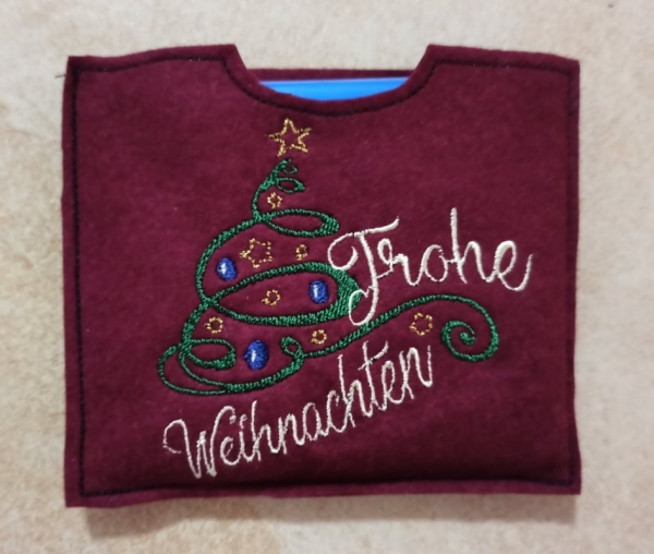 Frohe Weihnachten - Schokihülle