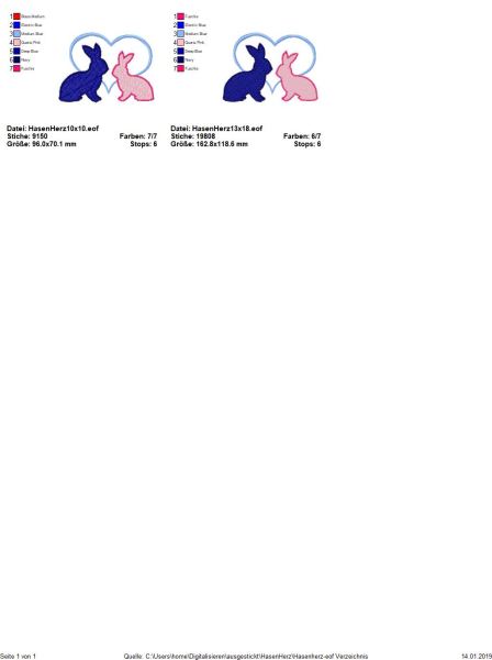 Applikation 2 Häschen