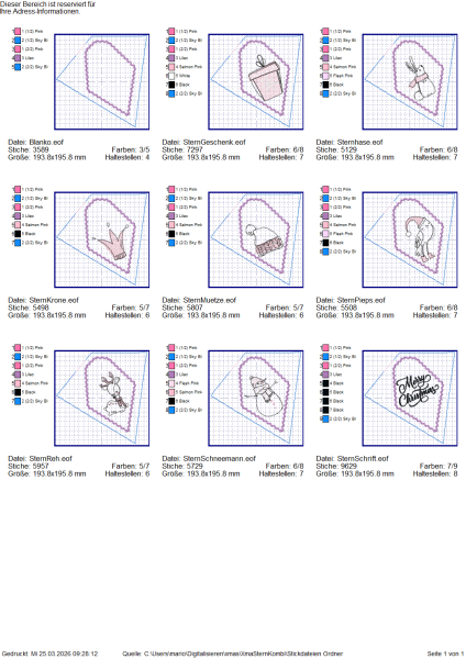 Xma-Stern Kombidatei